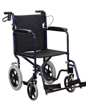 Merits L 239 Manual Transit Wheelchair – Attendant Brakes